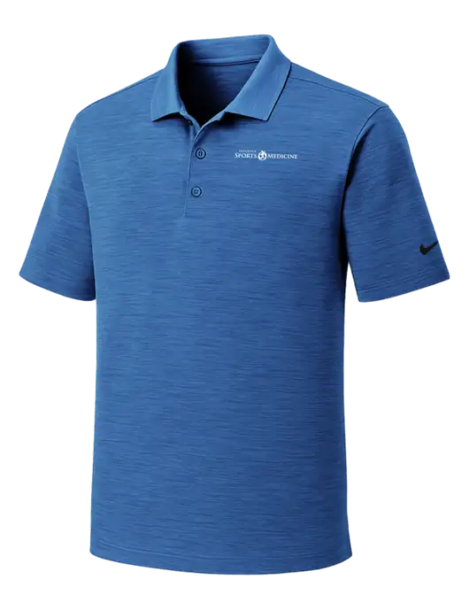 Nike Dri-FIT Royal Striated Polo w/Espanola Logo