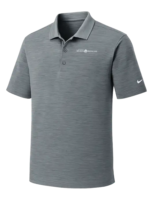 Nike Dri-FIT Medium Grey Striated Polo w/Espanola Logo