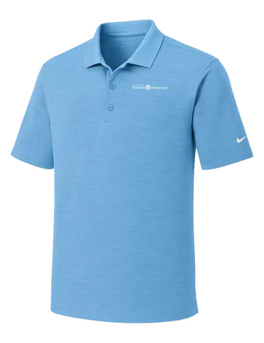 Nike Dri-FIT Light Blue Striated Polo w/Espanola Logo