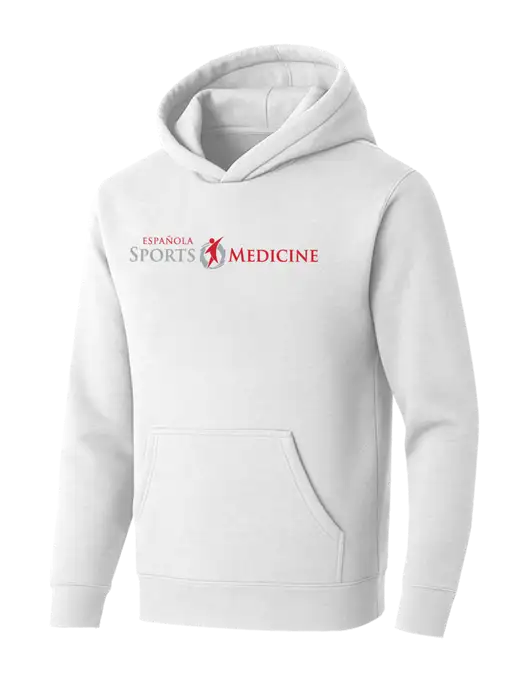 BELLA+CANVAS White Sponge Fleece Pullover Hoodie w/Espanola Logo