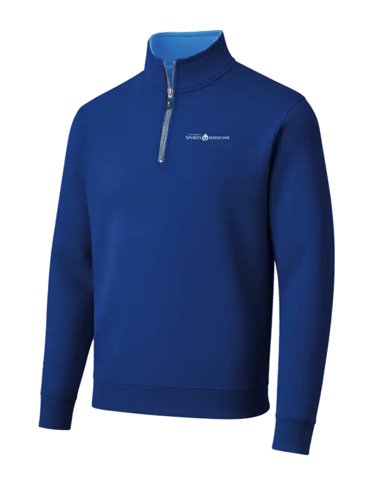 Fairway & Greene Caves Quarter-Zip Tech Dark Royal Pullover w/Espanola Logo