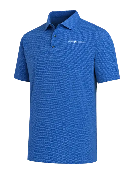 Callaway All-Over Stitched Royal Chev Polo  w/Espanola Logo