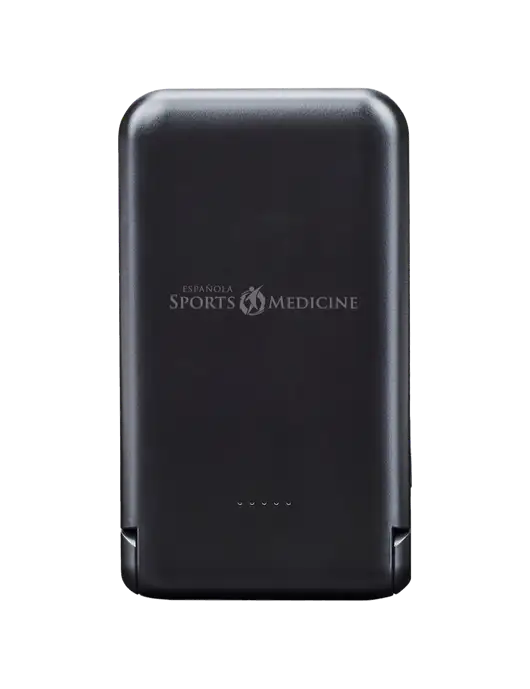 Black Glow Light-Up Power Bank 10,000 mAh MagSafe With Folding Stand w/Espanola Logo