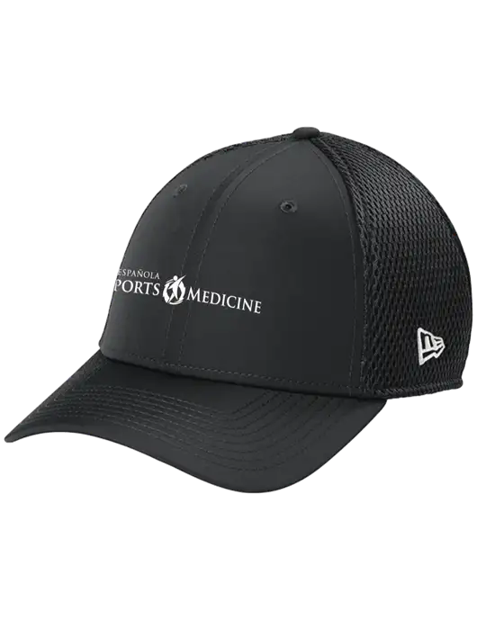 New Era 39THIRTY Performance Stretch Charcoal Grey Mesh Cap w/Espanola Logo