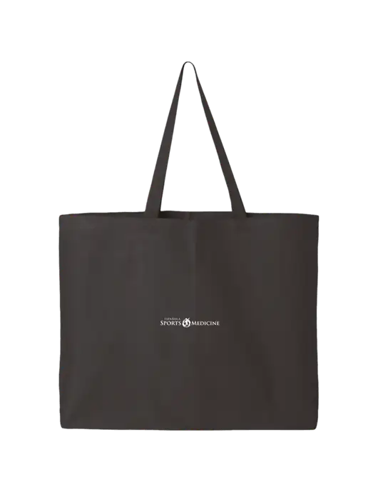 Sturdy Canvas Charcoal Tote w/Espanola Logo