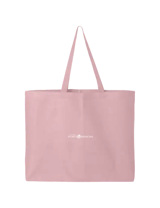 Sturdy Canvas Light Pink Tote w/Espanola Logo