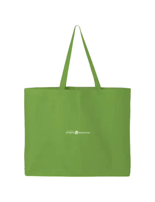 Sturdy Canvas Lime Green Tote w/Espanola Logo