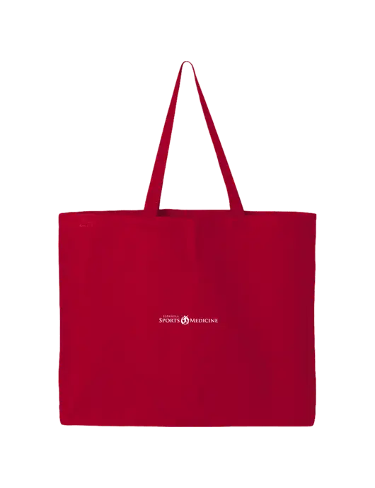 Sturdy Canvas Red Tote w/Espanola Logo
