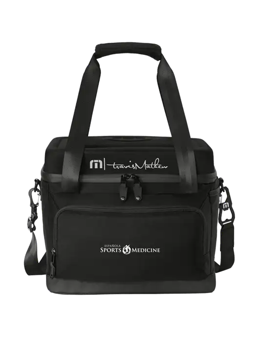 TravisMathew Black Cruise 24-Can Cooler w/Espanola Logo