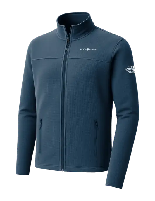 The North Face Aim Full-Zip Light Navy Fleece Jacket w/Espanola Logo