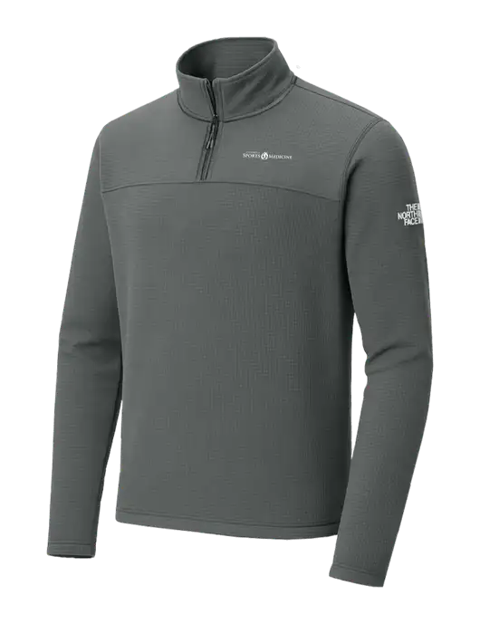 The North Face Aim 1/4-Zip Dark Medium Grey Fleece w/Espanola Logo