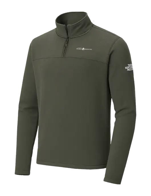 The North Face Aim 1/4-Zip Dark Olive Fleece w/Espanola Logo