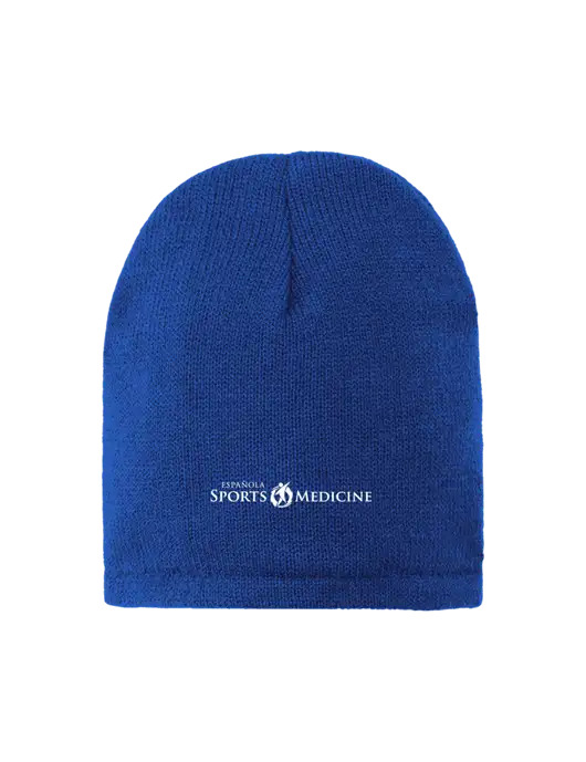 Dark Royal Fleece-Lined Beanie Cap w/Espanola Logo