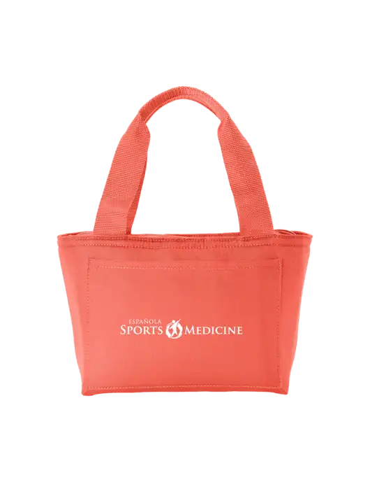 Iso Dark Coral Lunch Tote w/Espanola Logo