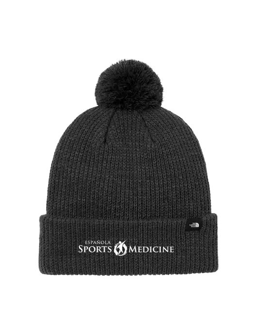The North Face Black Heather Pom Beanie w/Espanola Logo