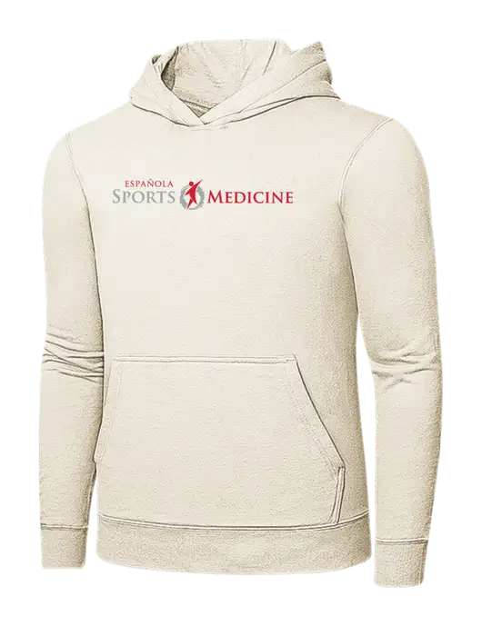 Very Light Tan 7.8 oz Ring Spun Hooded Sweatshirt w/Espanola Logo