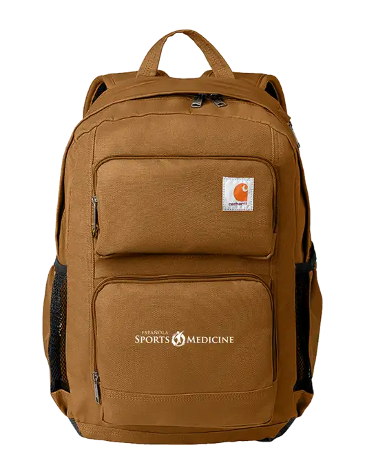 Carhartt 28L Foundry Series Dual-Compartment Light Brown Backpack w/Espanola Logo