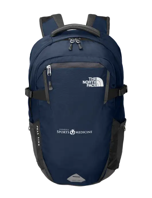 North Face Fall Line Navy and Dark Grey Backpack w/Espanola Logo