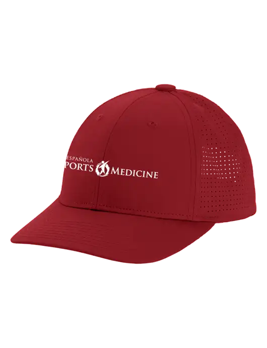 Pro-Cut Structured Snapback with Pinhole Mesh Cardinal Cap w/Espanola Logo