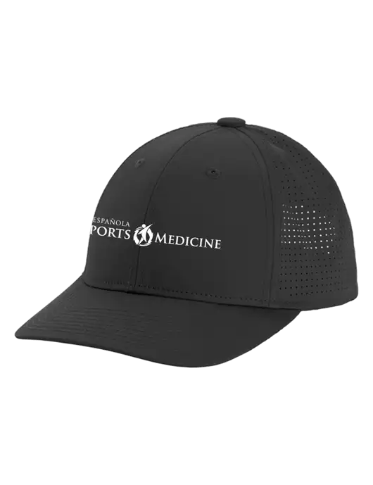Pro-Cut Structured Snapback with Pinhole Mesh Very Dark Grey Cap w/Espanola Logo