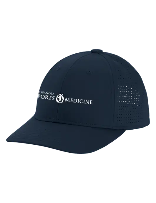 Pro-Cut Structured Snapback with Pinhole Mesh Dark Navy Cap w/Espanola Logo