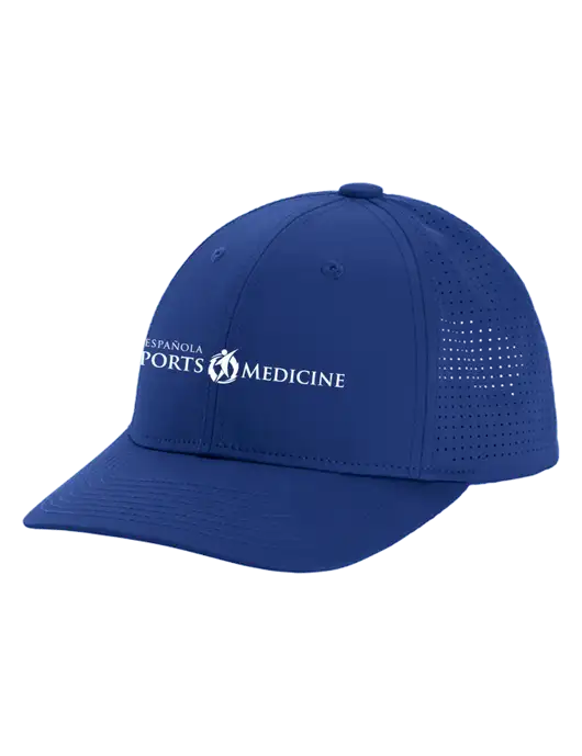 Pro-Cut Structured Snapback with Pinhole Mesh Dark Royal Cap w/Espanola Logo