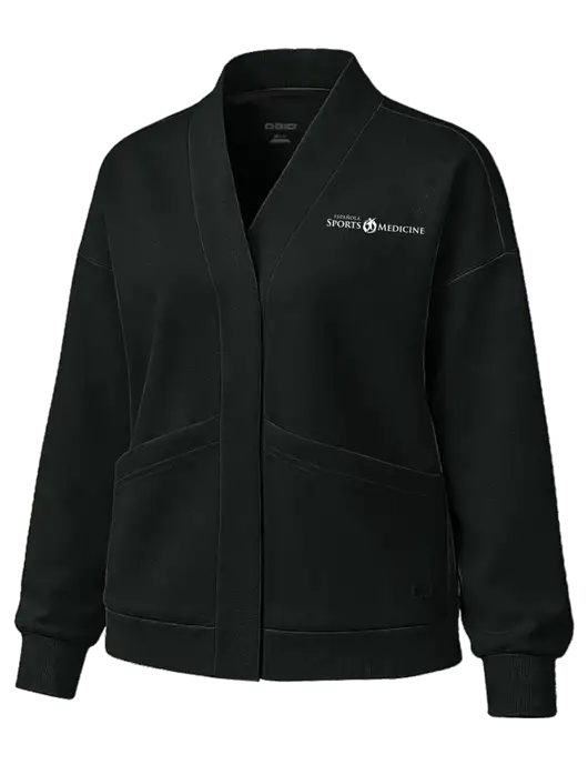 OGIO Womens Transcend Black Cardigan w/Espanola Logo