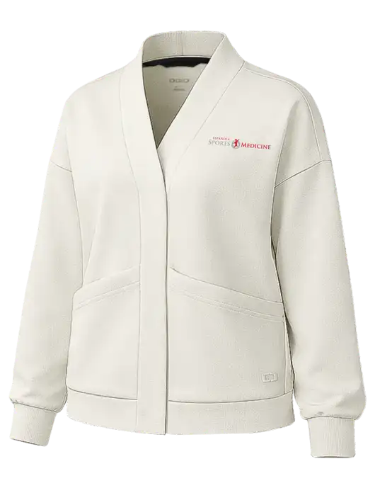 OGIO Womens Transcend Ivory Cardigan w/Espanola Logo