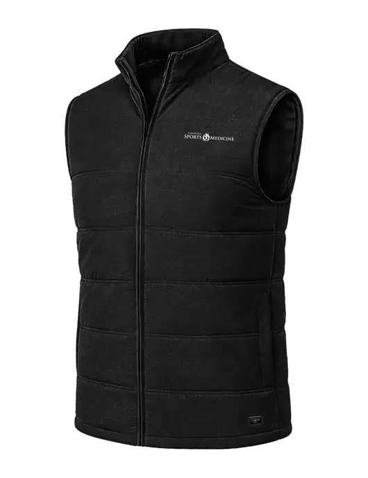 TravisMathew Cold Bay Black Vest w/Espanola Logo