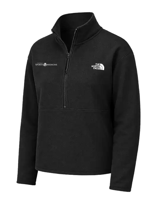 The North Face Womens Black Double-Knit 1/2-Zip Fleece w/Espanola Logo