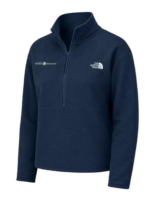 The North Face Womens Dark Navy Double-Knit 1/2-Zip Fleece w/Espanola Logo