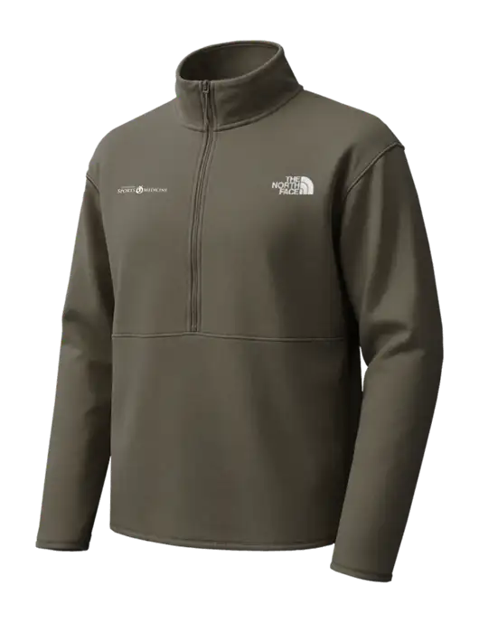 The North Face Dark Olive Double-Knit 1/2-Zip Fleece w/Espanola Logo