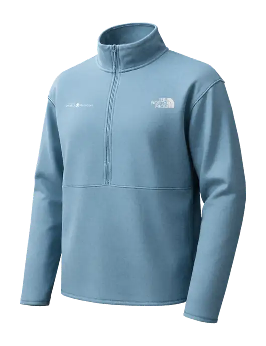 The North Face Light Blue Double-Knit 1/2-Zip Fleece w/Espanola Logo