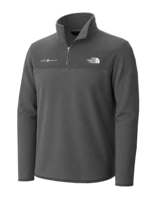 The North Face Medium Grey Heather Glacier 1/4-Zip Fleece w/Espanola Logo