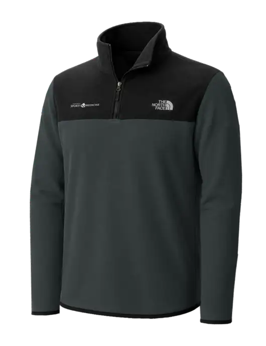 The North Face Very Dark Grey/ Black Glacier 1/4-Zip Fleece w/Espanola Logo