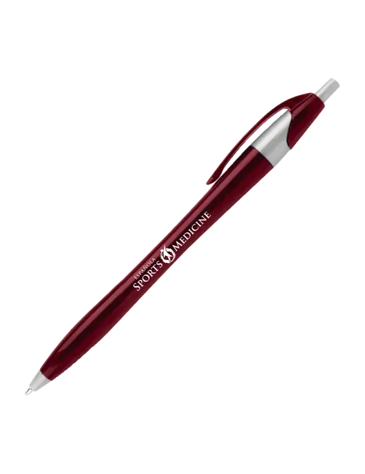 Novella Maroon/Silver Corporate Pen - Blue Ink w/Espanola Logo