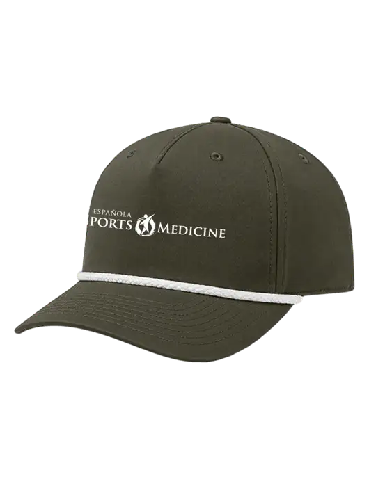 Richardson 5-Panel Classic Dark Olive/White Rope Cap w/Espanola Logo