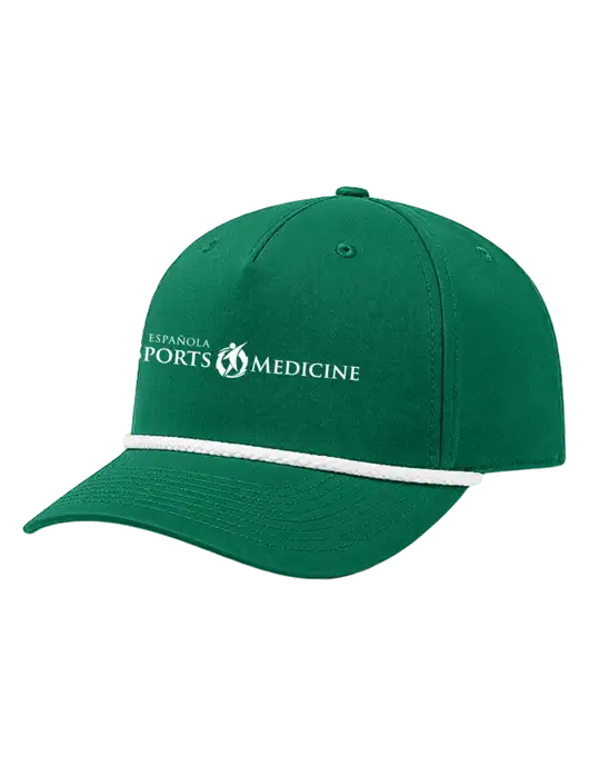 Richardson 5-Panel Classic Medium Dark Green/White Rope Cap w/Espanola Logo