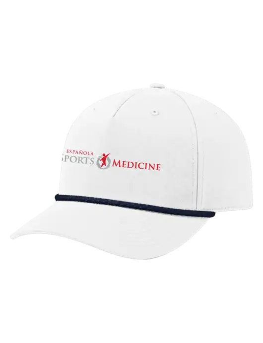 Richardson 5-Panel Classic White/Navy Rope Cap w/Espanola Logo