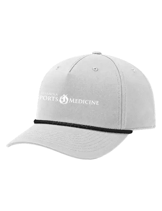 Richardson 5-Panel Classic Light Grey/Black Rope Cap w/Espanola Logo
