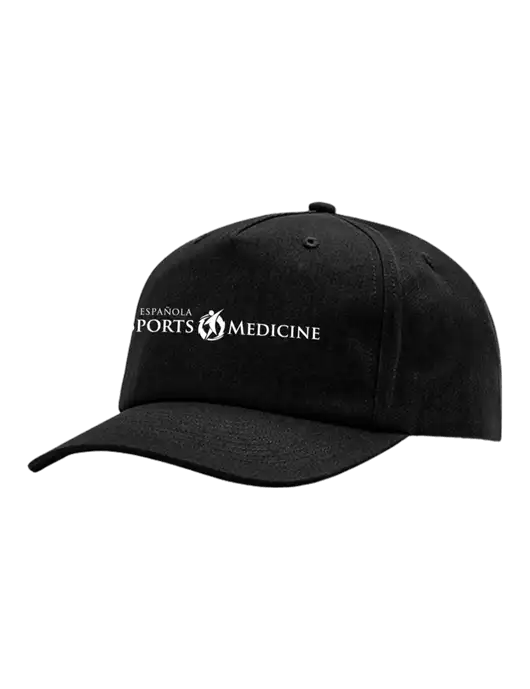 Richardson 5-Panel Black Relaxed Gramps Cap w/Espanola Logo