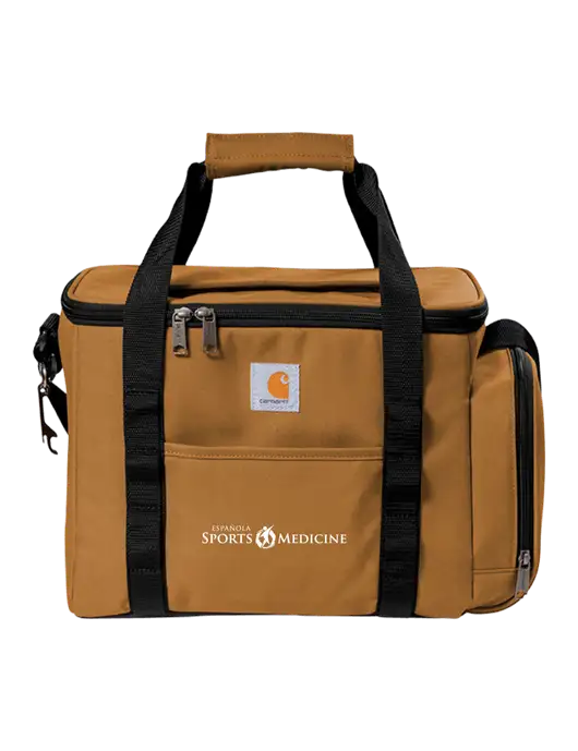 Carhartt Light Brown Duffel 36-Can Cooler w/Espanola Logo