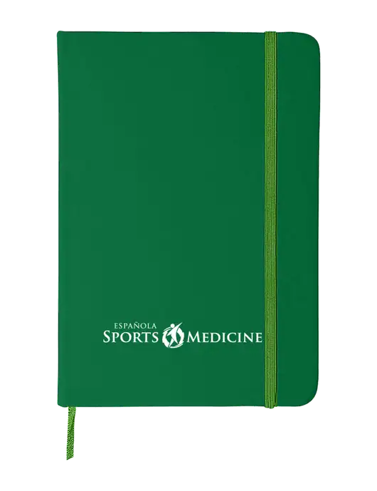 Medium Green Comfort Touch Bound Journal 5" X 7" w/Espanola Logo