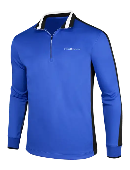 NIKE Game Royal/Black/White Dry-Fit 1/2 Zip Cover-Up w/Espanola Logo