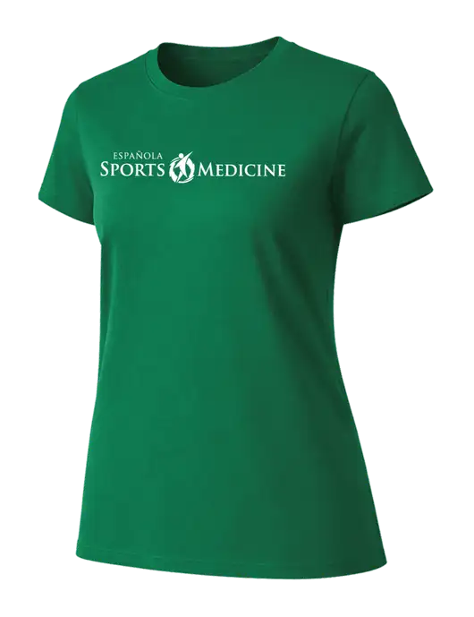 Womens Ring Spun Kelly Green 4.5 oz T-Shirt w/Espanola Logo