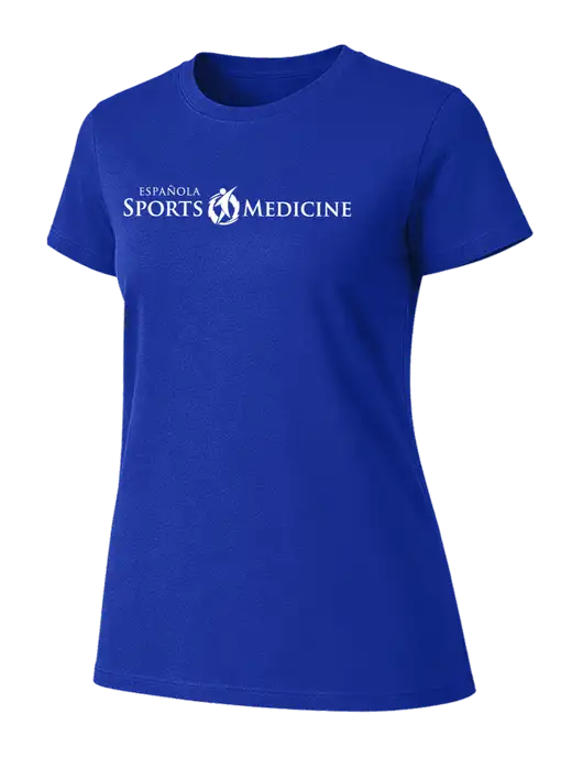 Womens Ring Spun Royal 4.5 oz T-Shirt w/Espanola Logo