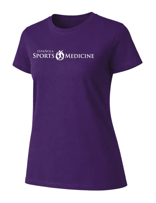 Womens Ring Spun Purple 4.5 oz T-Shirt w/Espanola Logo