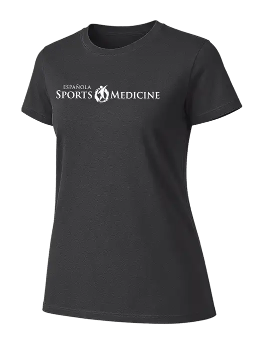 Womens Ring Spun Charcoal 4.5 oz T-Shirt w/Espanola Logo