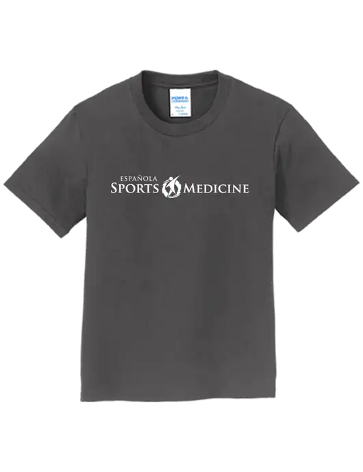 Youth Ring Spun Charcoal 4.5 oz T-Shirt w/Espanola Logo