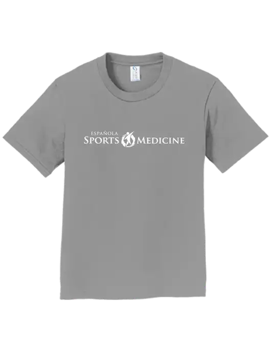 Youth Ring Spun Medium Grey 4.5 oz T-Shirt w/Espanola Logo
